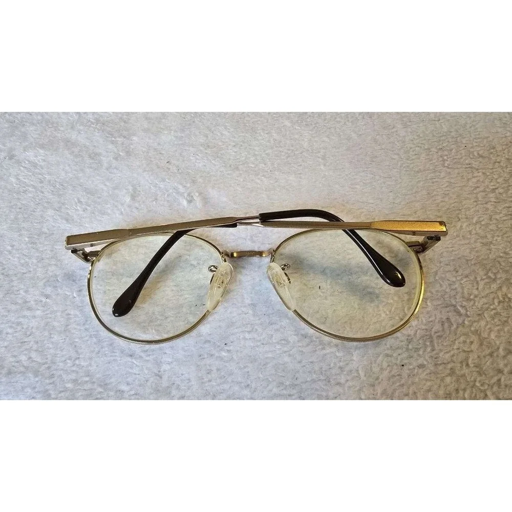 VINTAGE EYEGLASSES LUXOTTICA KLIXX 402 TORTOISE 140 ITALY Gold electroplated